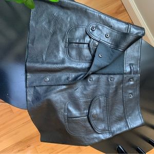Faux leather Zara High waisted Mini skirt